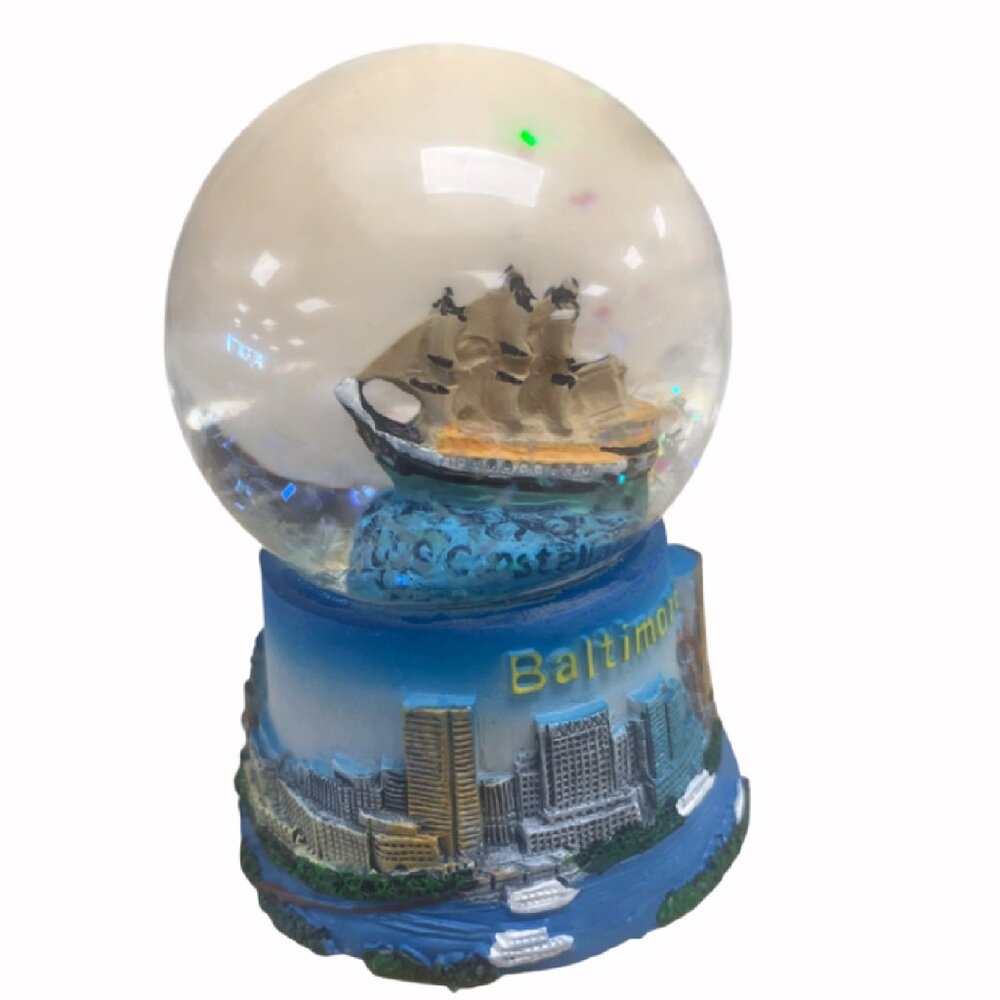 Baltimore Inner Harbor Mini Snow Globe - NEW Fast Ship